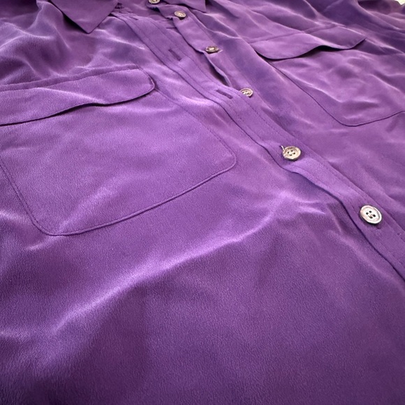 Purple Silk Blouse - Picture 3 of 8